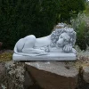 Gartendekoparadies Animaux-Lion couché, tête à droite