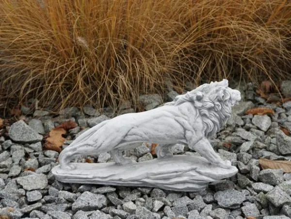 Gartendekoparadies Animaux-Lion debout sur un rocher