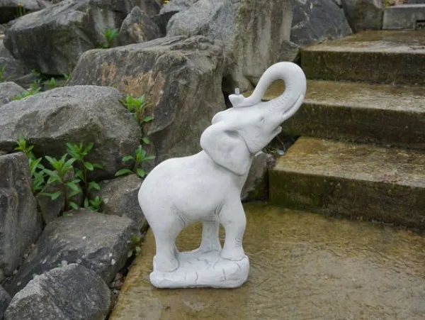 Gartendekoparadies Animaux-Éléphant qui trompe