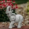 Gartendekoparadies Animaux-Éléphant trompette
