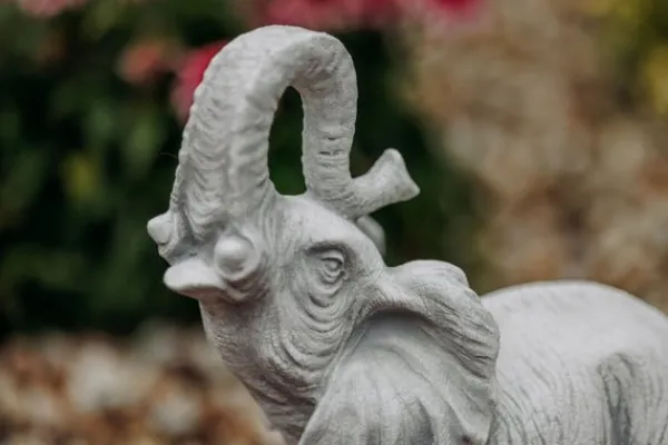 Gartendekoparadies Animaux-Éléphant trompette