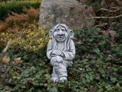 Gartendekoparadies Figures & Statues-L'esprit de la nature aime s'asseoir dans le coin ou sur le bord