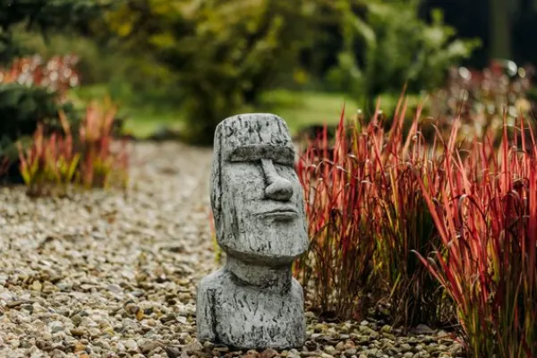 Gartendekoparadies Belle|Figures & Statues-Magnifique tête Moai pour le jardin