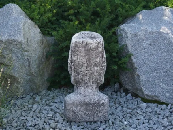 Gartendekoparadies Belle|Figures & Statues-Magnifique tête Moai pour le jardin