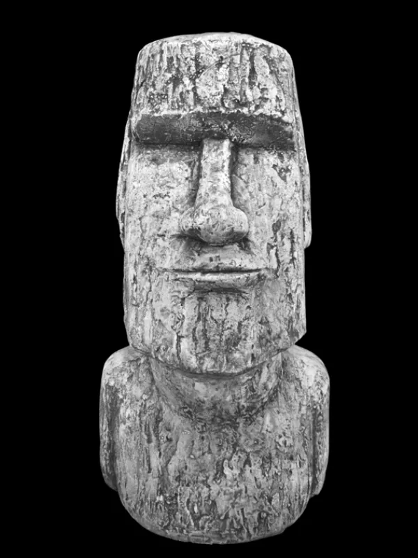 Gartendekoparadies Belle|Figures & Statues-Magnifique tête Moai pour le jardin