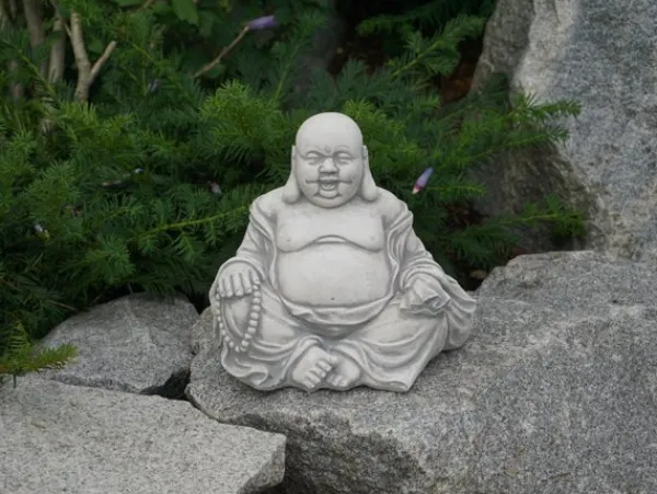 Gartendekoparadies Bouddhas-Moine rieur : le bouddha heureux