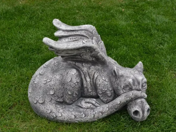 Gartendekoparadies Animaux-Énorme dragon antique