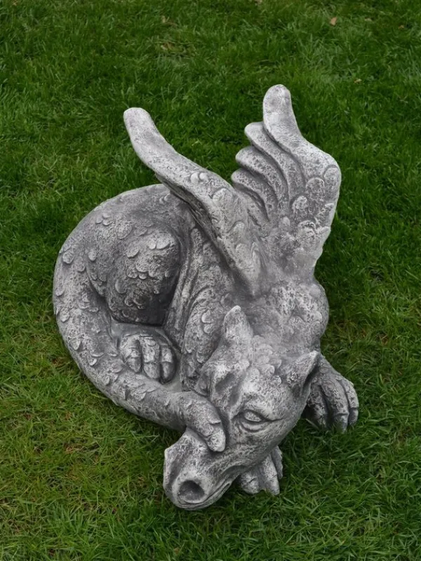 Gartendekoparadies Animaux-Énorme dragon antique