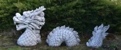 Gartendekoparadies Animaux-Énorme dragon chinois en trois parties