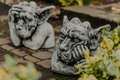 Gartendekoparadies Gargouilles-Offre spéciale : deux bustes de gargouille