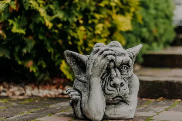 Gartendekoparadies Gargouilles-Offre spéciale : deux bustes de gargouille