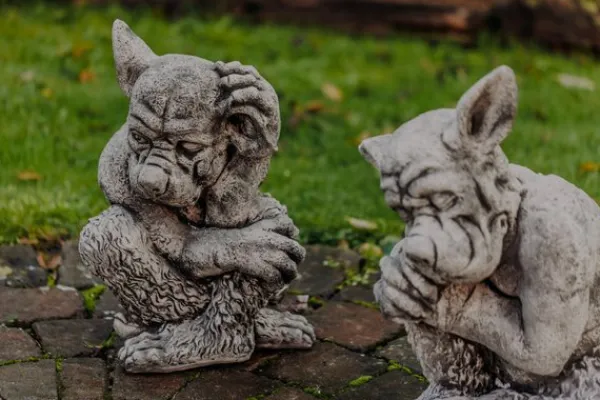 Gartendekoparadies Gargouilles-Offre Spéciale : Gargouilles en Double