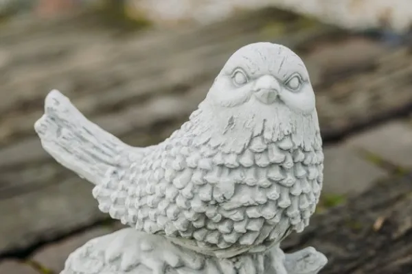 Gartendekoparadies Belle|Animaux-Oiseau sur souche d'arbre