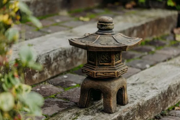Gartendekoparadies Lanternes En Pierre-Oki-gata-yukimi exclusif