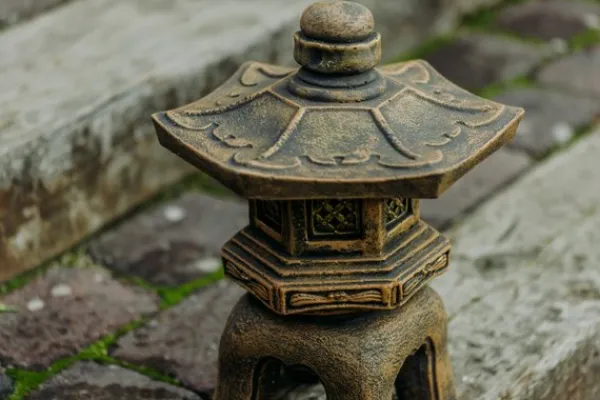 Gartendekoparadies Lanternes En Pierre-Oki-gata-yukimi exclusif