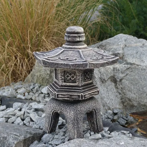 Gartendekoparadies Lanternes En Pierre-Oki-gata-yukimi : lanterne japonaise en pierre de style ancien