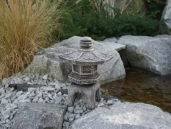 Gartendekoparadies Lanternes En Pierre-Oki-gata-yukimi : lanterne japonaise en pierre de style ancien