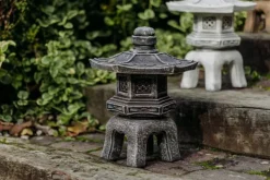 Gartendekoparadies Lanternes En Pierre-Oki-gata-yukimi : lanterne japonaise en pierre de style ancien