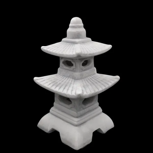 Gartendekoparadies Lanternes En Pierre-Pagode japonaise à huit fenêtres