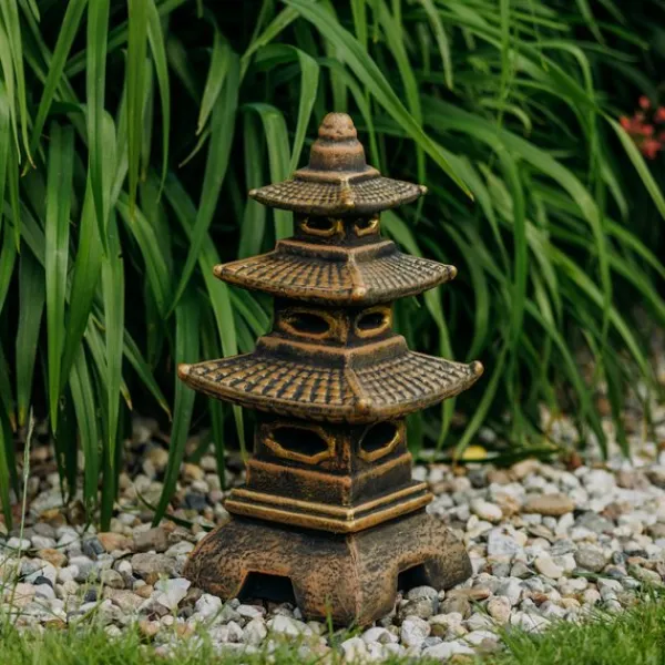 Gartendekoparadies Lanternes En Pierre-Pagode japonaise dans une palette de couleurs exclusive