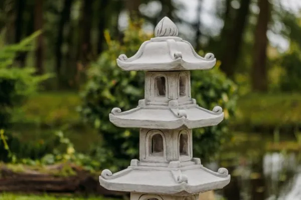 Gartendekoparadies Lanternes En Pierre-Pagode japonaise en pierre à 3 étages