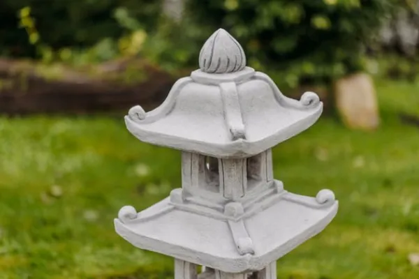 Gartendekoparadies Lanternes En Pierre-Pagode japonaise en pierre à 3 étages