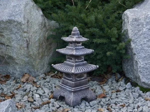 Gartendekoparadies Lanternes En Pierre-Pagode japonaise en pierre de style ancien