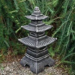 Gartendekoparadies Lanternes En Pierre-Pagode japonaise en pierre de style ancien