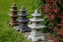 Gartendekoparadies Lanternes En Pierre-Pagode japonaise en pierre de style ancien