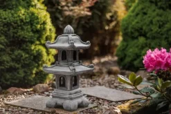 Gartendekoparadies Lanternes En Pierre-Pagode japonaise en pierre à deux étages