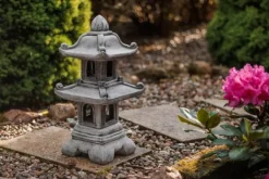 Gartendekoparadies Lanternes En Pierre-Pagode japonaise en pierre à deux étages