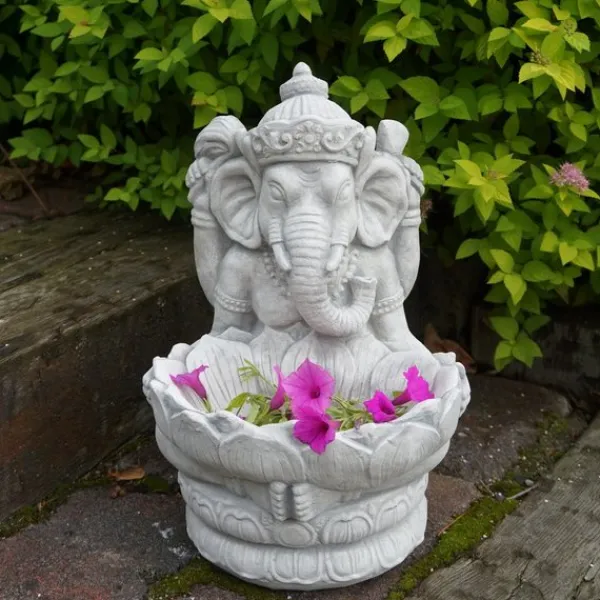 Gartendekoparadies Figures & Statues-Petit Ganesha gris