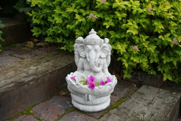 Gartendekoparadies Figures & Statues-Petit Ganesha gris