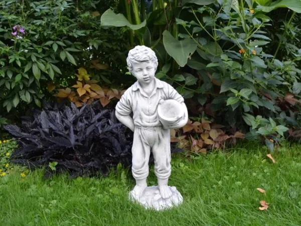 Gartendekoparadies Enfants & Anges-Petit garçon avec jardinière