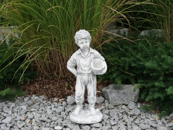 Gartendekoparadies Enfants & Anges-Petit garçon avec jardinière