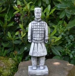 Gartendekoparadies Figures & Statues-Petit guerrier chinois en terre cuite