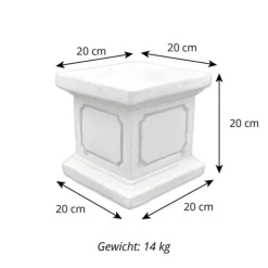 Gartendekoparadies Colonnes & Socles-Petite base carrée