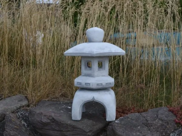 Gartendekoparadies Lanternes En Pierre-Petite lanterne japonaise en pierre : Oki-gata