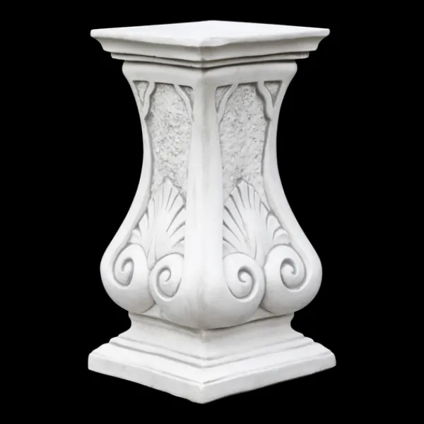 Gartendekoparadies Colonnes & Socles-Piédestal à motif de feuilles