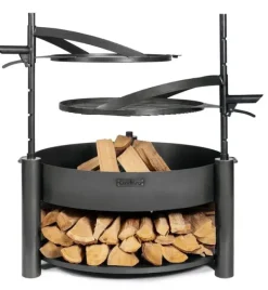 Gartendekoparadies Bols À Feu & Poêles De Jardin-Plaque 50 cm acier avec poignées pour braséro «BANDITO» et «MONTANA X»