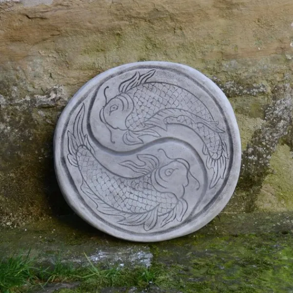 Gartendekoparadies Belle|Bouddhas-Plaque de marche impressionnante avec motif Koi