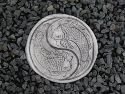 Gartendekoparadies Belle|Bouddhas-Plaque de marche impressionnante avec motif Koi