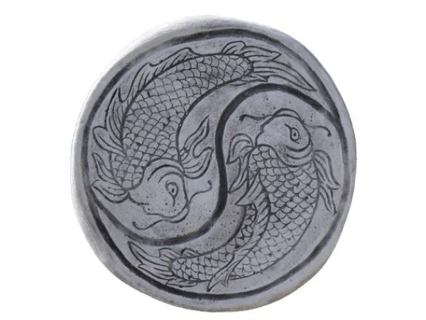 Gartendekoparadies Belle|Bouddhas-Plaque de marche impressionnante avec motif Koi