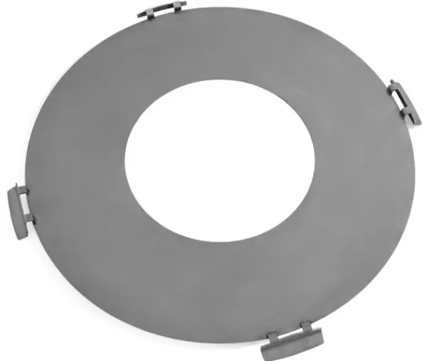 Gartendekoparadies Bols À Feu & Poêles De Jardin-Plaque en acier inox pour braséro 78 cm avec 4 poignées