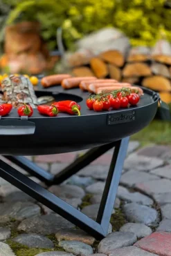 Gartendekoparadies Bols À Feu & Poêles De Jardin-Plaque pour braséro 78 cm avec 4 poignées