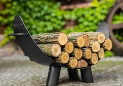 Gartendekoparadies Bols À Feu & Poêles De Jardin-Porte-bûches pour braséro « MILA »