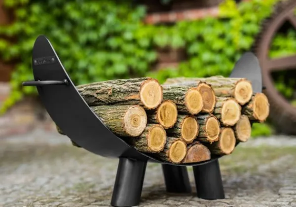 Gartendekoparadies Bols À Feu & Poêles De Jardin-Porte-bûches pour braséro « MILA »