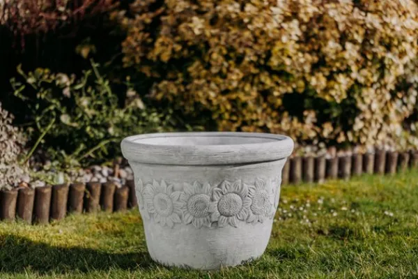 Gartendekoparadies Jardinières-Pot de fleurs XL avec motif tournesol