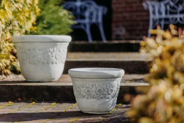 Gartendekoparadies Jardinières-Pot de fleurs XL avec motif tournesol