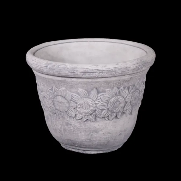 Gartendekoparadies Jardinières-Pot de fleurs XL avec motif tournesol